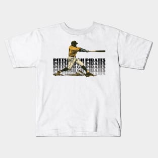 Retro Pittsburgh Pirates Slugger Kids T-Shirt